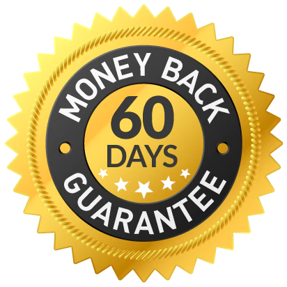 60 day money back guarantee seal